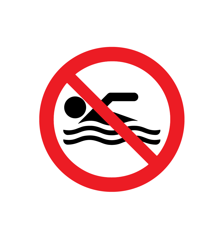 Знак купаться запрещено картинка для детей
